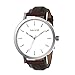 June & Ed Quartz Stainless Steel Men's Watch with Sapphire Crystal Dial Window - Silver
