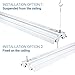 Hyperikon Linkable LED Shop Light 4FT Double Tube 40W (100W Eq) 4000K, 4000Lm, Frosted Cover, Energy Star & DLC, Linkable Integrated Double Fixture For Workshop Garage Basement - 1 Pack