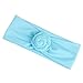Baby Stretchy Headband Turban Knotted, Girl's Hairbands with Bows Big Hair Bow Headband for Infant Baby Girls (BK01)