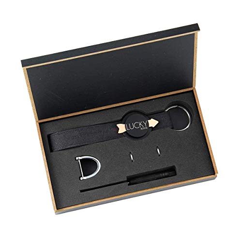 Gyro key chain, Gyro Theodolite Decompression Simple Elegant Durable Classic Premium Leather Attachable Key Chain, Handmade Genuine Leather Car Key Chain Key Ring for Men Women. - Thumbnail 3