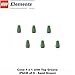 Lego Parts: Cone 1 x 1 with Top Groove (PACK of 6 - Sand Green)