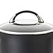 Circulon 82687 Espree Hard Anodized Nonstick Deep Frying Pan / Fry Pan / Skillet with Lid and Helper Handle - 12 Inch, Black