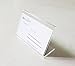 Kuke Horizontal Slanted L-Shape Acrylic Sign Holder, 3.5 by 2.4- Inch., Clear (A1212)