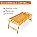 Cozihoma Breakfast Tray Bed Tray Table with Folding Legs, Laptop Desk Snack Tray for Eating Reading with Handles