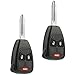 Car Key Fob Keyless Entry Remote fits Dodge Caravan and Grand Caravan / Chrysler Town Country 2004 2005 2006 2007 (M3N5WY72XX), Set of 2