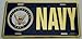 Mitchell Proffitt US Navy License Plate Blue and Gold, Officially Licensed, Made in USA