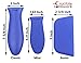 Silicone Hot Handle Holders 3-Pack Mix (Blue)