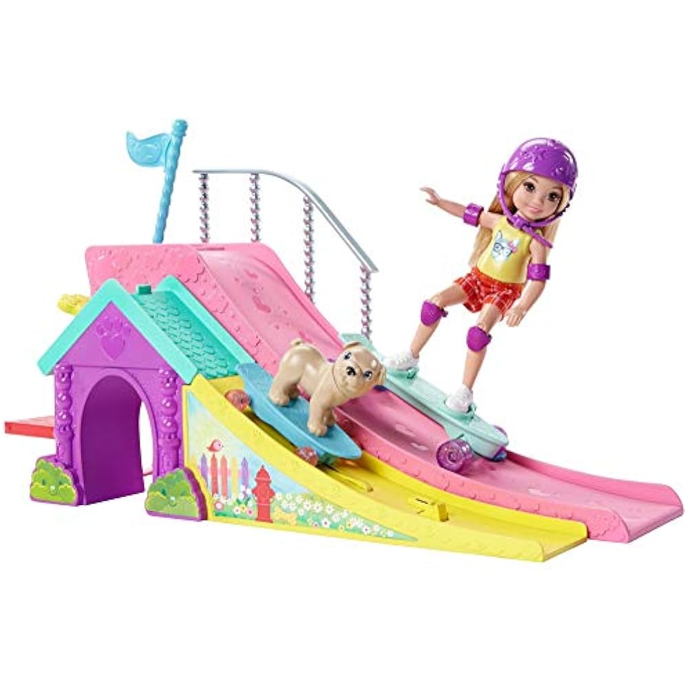 Playsets Barbie Club Chelsea Flips & Fun Skate Ramp 887961436525 eBay