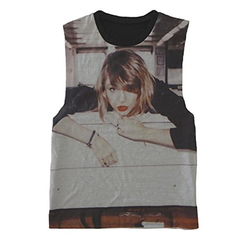 Taylor Swift Girls Photo Muscle Tee (Small)