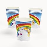Unicorn Rainbow Cups (8 pc)