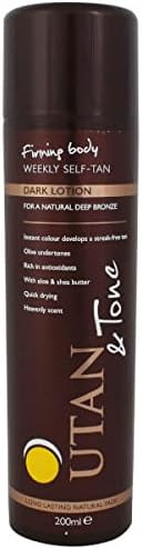 UTAN AND TONE WEEKLY SELF-TAN LOTION DARK 200ML