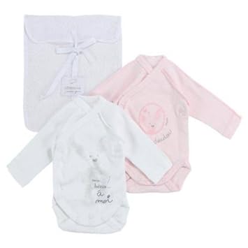 Absorba Lot De 2 Body Cache Coeur Blanc Et Rose Amazon De Baby