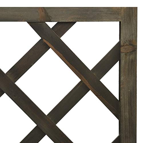vidaXL Massivholz Eck-Rankgitter Eckspalier Pflanzengitter Holzgitter Rankhilfe Garten Spalier Ecke Rankgitter Grau… – Bild 6