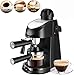 Aicook Espresso Machine, 3.5 Bar 4 Cup Espresso and Cappuccino Coffee Maker, 2 in 1 Semi-Automatic Coffee Machine with Milk Frother, Stainless Steel Espresso Maker with Steamer