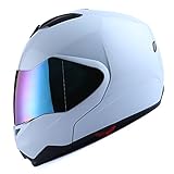 1Storm Motorcycle Street Bike Modular/Flip up Dual