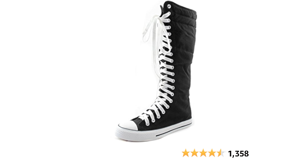 knee high sneaker boots