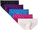 Fruit of the Loom Women's 5 Pack Microfiber Low Rise Hipster Panties, Assorted, 5