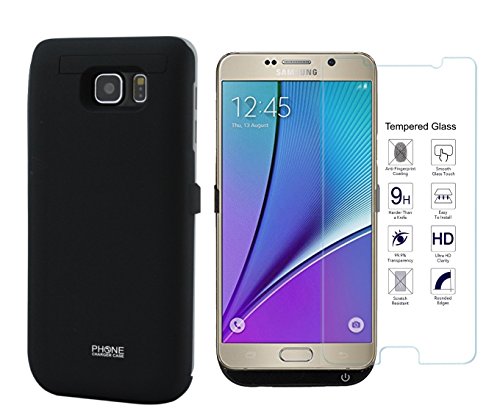 Galaxy note 5 battery case, phone charger case 5200 mah…
