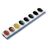Prang Non-Toxic Semi-Moist Watercolor Paint Refill Strip Set, Plastic Oval Pan, Assorted Color, Set of 3