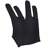 Mudder Tablet Glove Artist Anti-fouling Drawing Glove for Tablet, Pad and Art Creation, Black, 2 Pieces