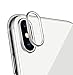 Sakula Camera Lens Protector Ring Plating Aluminum for iPhone X Camera Case Cover Ring Silver