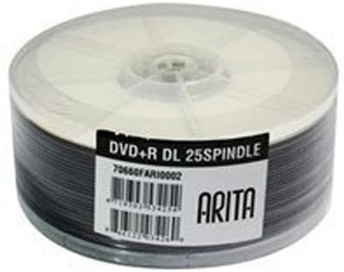 Arita 8x Printable Dual Layer DVD+R - Pack Of 25