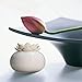 YJY Ceramic Aromatherapy Essential Oil Diffuser, Lotus Flower Humidifier Portable for Office, USB Auto Shut-Off Intermittent 8 Hours Work Air Purifier(White-White)