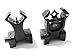 AAO Ar Tactical Flip up Front and Rear Iron Sights Set for Picatinny Rails