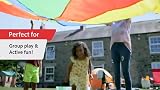GSi Play Parachute Rainbow 20ft Kids Cooperative Toy Tent Game view 7