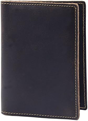 PBNICE Geniune Leather Travel Passport Cover Holder ID Card Case Wallet Unisex Crazy-horse For Men Women