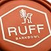 Ruff Products BarkBowl (800ml) - Collapsible Dog Bowl (Burnt Orange) Premium Quality, Platinum-Cured Food Grade Silicone, No Plastic Rim, Food Safe, Large Travel Bowl