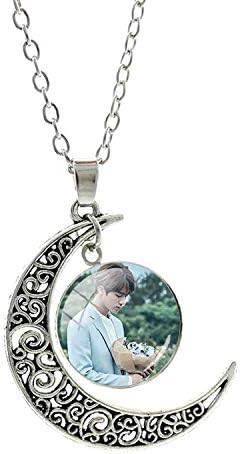 Fashion Popular BTS BT21 Bangtan Boys Moon Pendants Necklace Korea Fashion BTS Album Love Yourself Accessories Jewelry Gift BTS54