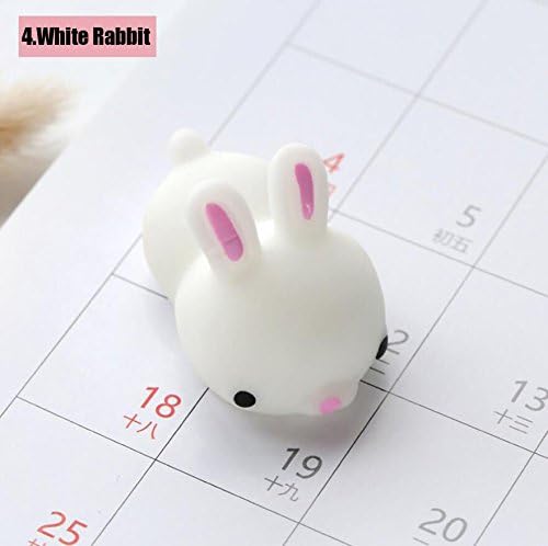 Lovely White Rabbit Squishy Healing Squeeze Fun Kid Toy Gift Stress