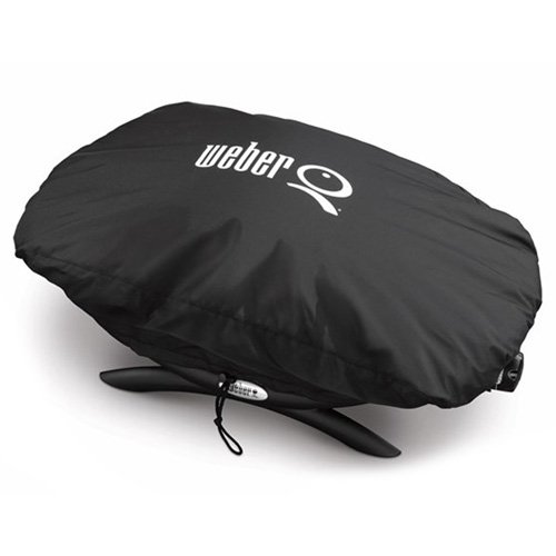Weber Premium Grillabdeckung Q 100/1000 Serie, schwarz, 27,9 x 25,4 x 23,6 cm, 7117
