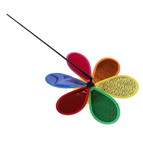 Lvyuanda Single Layer Colorful Wheel Wind Spinner Windmill - Outdoor Lawn Decor Your Yard and Garden