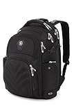 SwissGear 5709 ScanSmart Laptop Backpack. Abrasion-Resistant & Travel-Friendly School Work premium Laptop Backpack (Black Backpack)