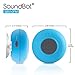 SoundBot® SB510FM FM RADIO Water Resistant Bluetooth Wireless 5W Shower Speaker HandsFree Portable Speakerphone w/ Auto-Scan Tuner, 6Hrs Music Streaming, Built-in Mic, Detachable Suction Cup, Lanyard