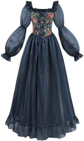 womens enchanted fairy dress Enchanted Dark Fairy Gown with Long Sleeves