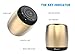 Ancord Micro Bluetooth Speaker TWS System Portable Tiny Body Loud Voice Shutter Button Selfie Features (Gold)