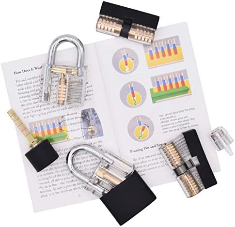 Set of 6 Unique Locks, Including Pin Tumbler, Disc Detainer, Dimple and Tubular