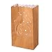 Tinksky Halloween Paper Candle Luminary Bag Bat Pumpkin Carved Tea Light Holder Bag for Happy Halloween Decoration 12pack