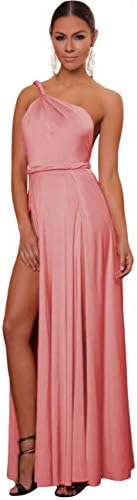 Anca Demi Women Cocktail Long Maxi Dress Coral L