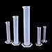 Buytra 5 Sizes Clear Plastic Graduated Cylinders (10 25 50 100 250ml) 5 Pack Plastic Beakers Set- 50, 100, 250, 500, 1000ML