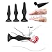Hisionlee Sexy Toys 4PCS Anal Plug Set Medical Silicone Sensuality Anal Toys(Black)thumb 3