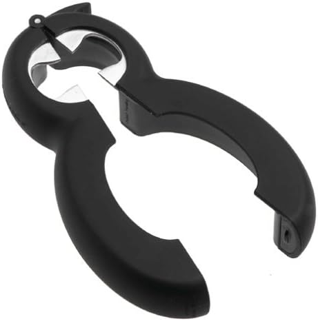 Ruilida Stainless 6 in 1 Jar Bottle Can Opener with Soft silicone handle