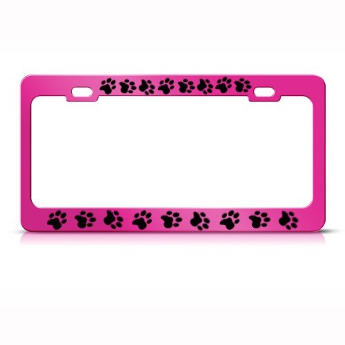 Paw Print License Plate Frames Kritters in the Mailbox