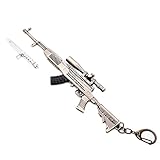 N.egret PUBG SKS Sniper Rifle Jewelry Keychain Gaming Gift Ring for Teammate Best Friend (SKS)