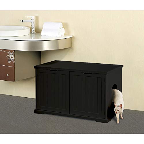 Merry Products Decorative Hidden Bench with Enclosed Cat Litter