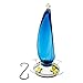 Best Home Products Glass Hummingbird Feeder with Perch - Seaside, Blue, 16 Ounces (Blue)