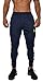 YoungLA Original Soccer Pants for Men and Women | Training Joggers Fitted Sweatpants | Tapered Workout Gym 201 Medium Navy/neon